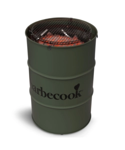 OUTLET - DIFETTI ESTETICI - BARBECUE A CARBONE BARBECOOK "EDSON" COLORE VERDE MILITARE E CON SUPERFICIE DI COTTURA DIAMETRO 47,5 CM